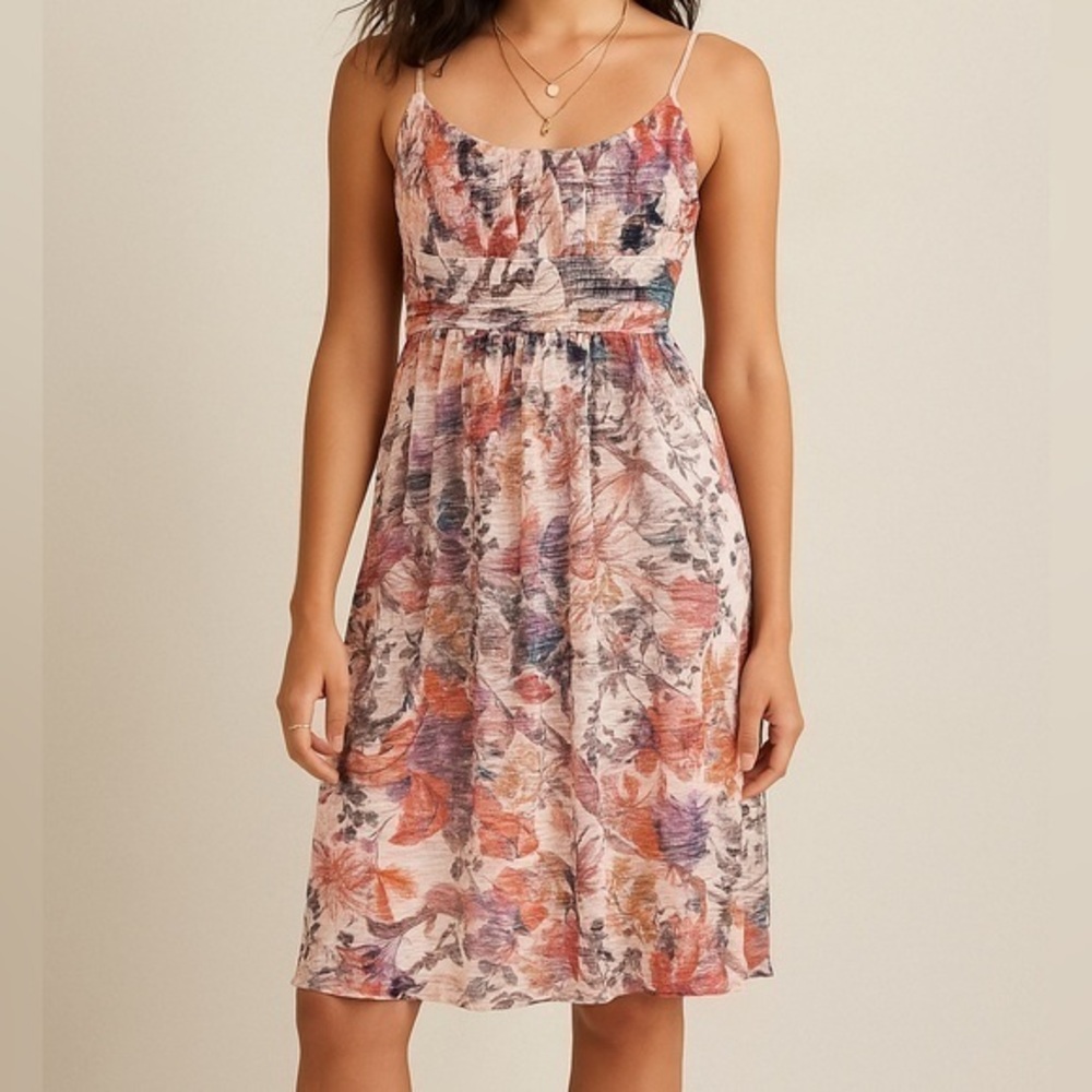 Maeve colorful floral lace dress